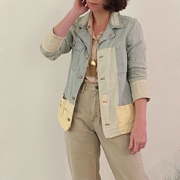 Anthropologie Jackets & Blazers - SALE🌼Holding Horses patchwork denim blazer